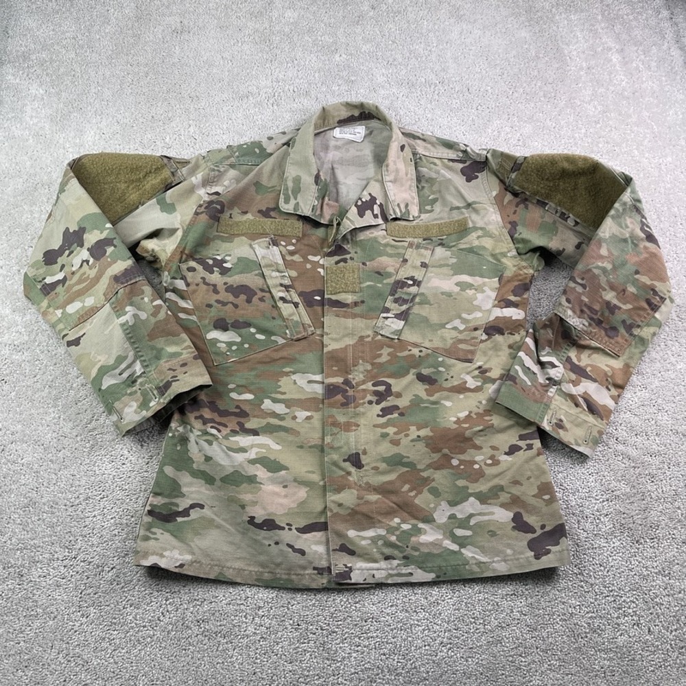 US Military Jacket Mens Medium Regular OCP Camo Combat BDU Insect Shield Ripstop